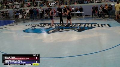 108 lbs Round 2 - Adriana Blanton, Juneau Youth Wrestling Club Inc. vs Bella Dull, Dillingham Wolverine Wrestling Club