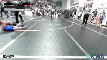 49 lbs Round Of 16 - Thiago Carrillo, Honey Badgers Wrestling Club vs Cambrie Kelso, Tiger Trained Wrestling