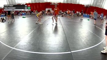 132 lbs Placement Matches (8 Team) - Wyatt Wolf, Savannah-Maysville B vs Trig Pokorney, Mauston