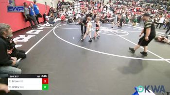 55 lbs Consolation - Creede Brown, Sallisaw Takedown Club vs Rylin Shelly, Salina Wrestling Club