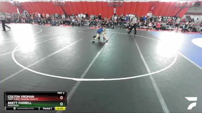 106 lbs Champ. Round 1 - Colton Vroman, First There Training Facility vs Brett Farrell, Wisconsin