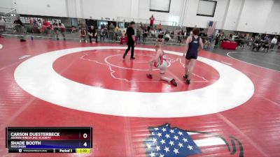 135 lbs Round 3 - Carson Duesterbeck, Askren Wrestling Academy vs Shade Booth, Wisconsin