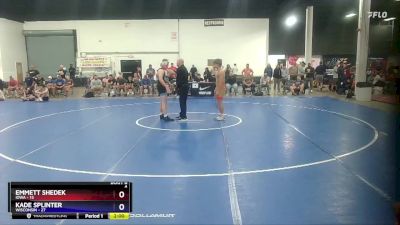 187 lbs Round 2 (8 Team) - Emmett Shedek, Iowa vs Kade Splinter, Wisconsin