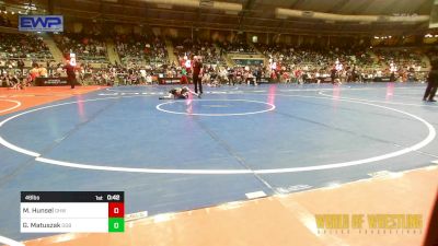 46 lbs Consi Of 8 #2 - Maxwell Hunsel, Greater Heights Wrestling vs Grayson Matuszak, GGB Ohio