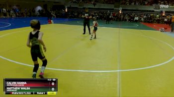 50 lbs Champ. Round 1 - Calvin Hanna, Watertown-Mayer vs Matthew Walsh, Greenbush