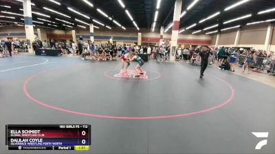 112 lbs 3rd Place Match - Ella Schmidt, Global Wrestling Club vs Dalilah Coyle, Silverback Wrestling Forth Worth