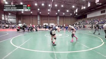 135 lbs Champ. Round 2 - Cameron Beck, Seckman vs Macey Jeffrey, Randall