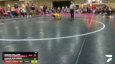 50 lbs Placement (16 Team) - Oaklen Williams, North Desoto Wrestling Academy vs Damian Alejandre, SVRWC Black