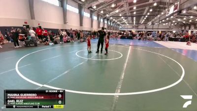 60 lbs Cons. Round 2 - Gael Ruiz, El Paso Supers Wrestling Club vs Mahina Guerrero, El Paso Enforcers Wrestling Club