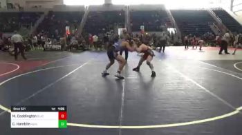 160 lbs Round Of 16 - Maxwell Coddington, Black Fox WC vs Cj Hamblin, Askeo
