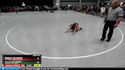 105 lbs Cons. Round 2 - Kylah Gallegos, Pomona Elite (PWCC) vs Hadley McCleery, Mat Demon Wrestling Club