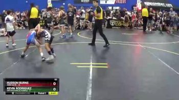 52 lbs Round 4 (6 Team) - Kevin Rodriguez, Untouchables Purple vs Hudson Burns, Iowa Elite