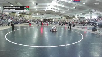 132 lbs Semis & 1st Wb (8 Team) - David Johnson, Kirkwood High School vs Maddox McCullough, Page High School