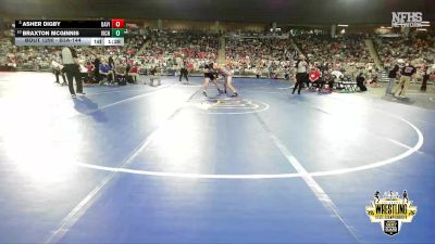B3A-144 lbs Cons. Round 1 - Asher Digby, Davis vs Braxton Mcginnis, Victory Christian