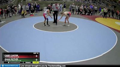 92 lbs Cons. Round 3 - Isaiah Butler, All-Phase Wrestling Club vs Casey Carter, Cornerstone Mat Club