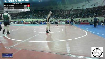 128 lbs Round Of 64 - Tyler Dawes, Cleveland vs Devin Brunts, Norman North