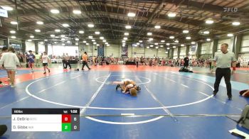 80 lbs Rr Rnd 3 - Joshua DeOrio, Team Gotcha Blue vs Deacon Gibbs, Indiana Outlaws Gold