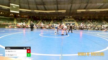 120 lbs Consi Of 16 #2 - Austin Martin, Nebraska Boyz vs Gabrian Bridges, Marshfield Youth Wrestling