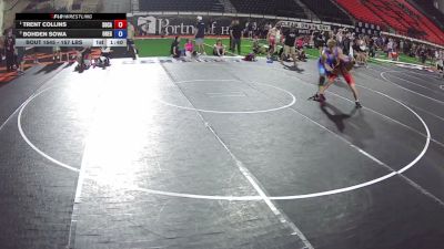 157 lbs 2nd Place Match - Trent Collins, South Carolina vs Bohden Sowa, Oregon