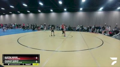 107-109 lbs Round 2 - Austin Wood, Apex Grappling Academy vs Mariam Garay, Texas Elite Wrestling Club