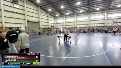 50 lbs Quarterfinal - Mack Jones, JWC vs Cullen Eller, Sanderson Wrestling Academy