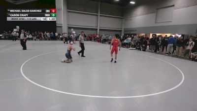 113 lbs Champ. Rd Of 16 - Cason Craft, Threestyle Wrestling Of Oklahoma vs Michael Salas-Sanchez, Cornerstone Mat Club
