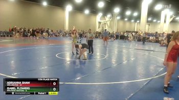 125 lbs Placement (16 Team) - Adrianna Shaw, Wellington vs Isabel Flowers, RPA/Head Hunters