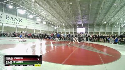 100 lbs Champ. Round 2 - Paisley Williams, Stansbury vs Shilee Johanson, Westlake