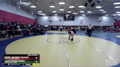 152 lbs Cons. Round 2 - Henry Abundes-Velasco, St. Helena High School vs Christopher Martin, Novato High School