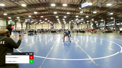 120 lbs Round Of 128 - Nicholas Fernandes, MA vs Steven Ham 3rd, NJ