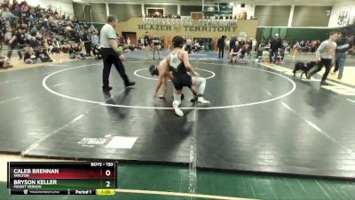 150 lbs Semifinal - Bryson Keller, Mount Vernon vs Caleb Brennan, Shelton