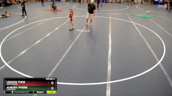 68 lbs Round 2 - Aurora Priebe, Chatfield vs Lennox Theis, New Prague