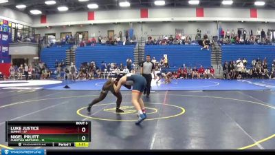 220 lbs Round 2 (4 Team) - Luke Justice, Summit vs Nigel Pruitt, Christian Brothers