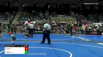 40 lbs Quarterfinal - Quincy Parn, Blue Pride WC vs Anniyah Bear, Mojo Grappling