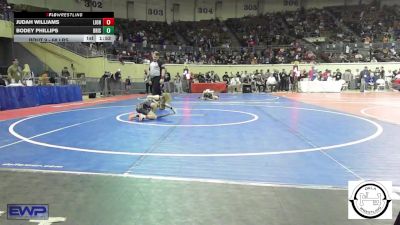 68 lbs Round Of 32 - Judah Williams, Lions Wrestling Academy vs Bodey Phillips, Bristow