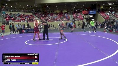 165 lbs Quarterfinal - Jordan McKinney, OK vs Jacob Pyles, KY