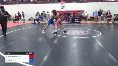 67 kg Semifinal - Brennan Van Hoecke, Florida vs Noah Manuel Tapia, Blue & Gold Wrestling Club