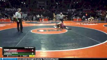 2 lbs Cons. Round 2 - Bobby Conway, Chicago (Brother Rice) vs Carson Nishida, Bloomington