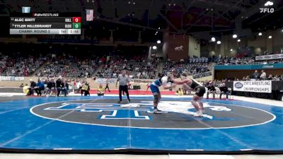 190 lbs Champ. Round 2 - Tyler Hillebrandt, Oldham County vs Alec Britt, Bullitt East