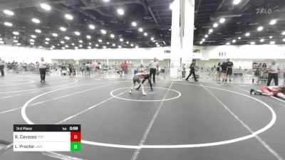 74 lbs 3rd Place - Ryatt Cavazos, Top Rank vs Levi Proctor, Jwc