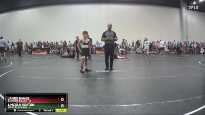 75 lbs Round 7 (8 Team) - Lincoln Keaton, Missouri Outlaws vs James Bange, Backyard Bullies