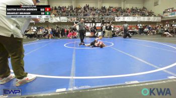 67 lbs Consi Of 4 - Daxton Daxton Andrews, Madill Takedown vs Brantley Brunger, Raw Wrestling Club