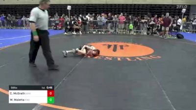 58 lbs Round Of 16 - Carter McGrath, Bowie, MD vs Michael Maletta, Kings Park, NY