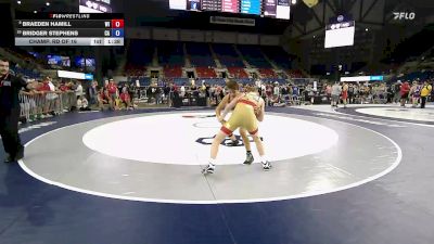 132 lbs Champ. Rd Of 16 - Braeden Hamill, WI vs Bridger Stephens, CA