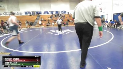 285 lbs Placement Matches (16 Team) - Aiden Riddleberger, Santa Rosa Junior College vs Cody Ruiz, Modesto Junior College