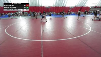 123-124 lbs Round 2 - Tucker Johnson, Pequot Lakes/Pine River-Backus vs Koye Gericke, Waukee Warriors