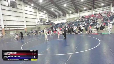 120 lbs Cons. Round 1 - Jasper Bench, Montana vs Geoff Brooks Jr, Idaho