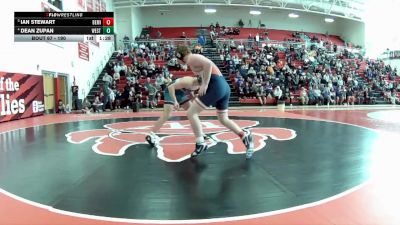 190 lbs Quarterfinal - Ian Stewart, Berea-Midpark vs Dean Zupan, Westlake