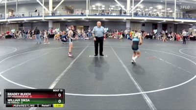 72 lbs Round 4 (8 Team) - Bradey Bleich, Mat Assassins Black vs William Diksa, MD Maniacs