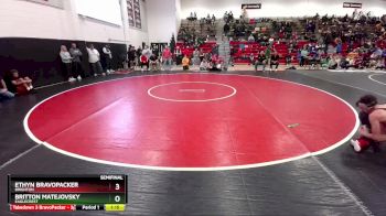 150 lbs Semifinal - Britton Matejovsky, Eaglecrest vs Ethyn BravoPacker, Brighton